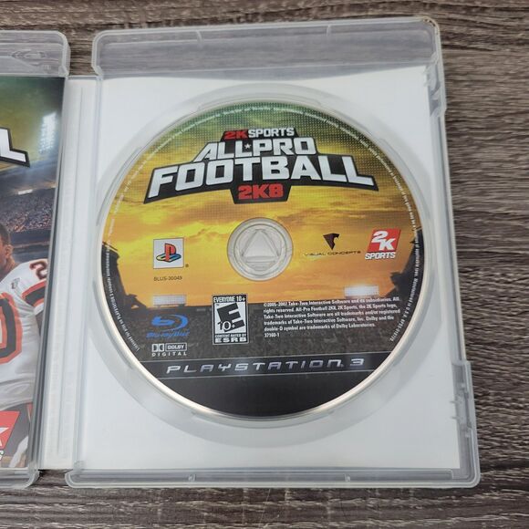 Sony Play Station 3 2K Sports All Pro Football 2K8 Video Game Complete E10+ - Picture 6 of 7